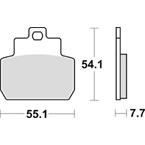 Brzdové doštičky LUCAS TRW MCB782LF