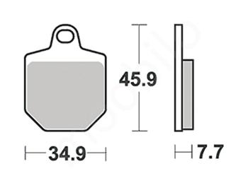 Brzdové doštičky LUCAS TRW MCB794RSI