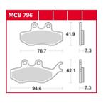 Brzdové doštičky LUCAS TRW MCB796