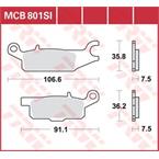 Brzdové doštičky LUCAS TRW MCB801SI