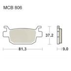 Brzdové doštičky LUCAS TRW MCB806LF