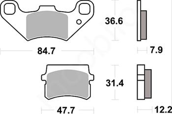 Brzdové doštičky LUCAS TRW MCB807