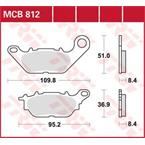 Brzdové doštičky LUCAS TRW MCB812