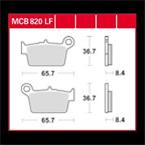 Brzdové doštičky LUCAS TRW MCB820LF