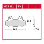 Brzdové doštičky LUCAS TRW MCB822