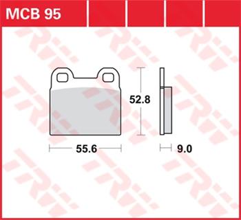 Brzdové doštičky LUCAS TRW MCB95