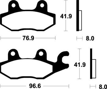 Brzdové dosticky SBS MOTO SBS 638HF