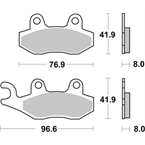 Brzdové došticky SBS MOTO