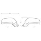 Chrániče páčiek EXTENSION smoke