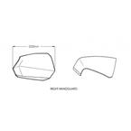 Chrániče páčiek MAXISCOOTER tmavá dymová