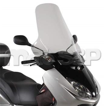 D 438ST plexi čiré Yamaha X-max 125-250 (05-09), vxš=635x695 mm, o 255 mm vyšší než originál