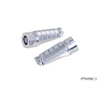 Footpegs without adapters RACING strieborná