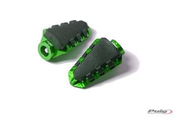 Footpegs without adapters TRAIL zelená with rubber