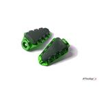 Footpegs without adapters TRAIL zelená with rubber
