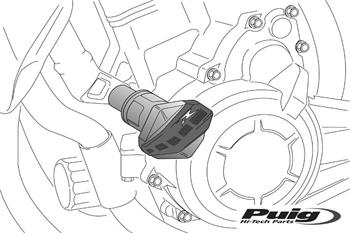 Frame sliders R12 čierny s šedou gumou
