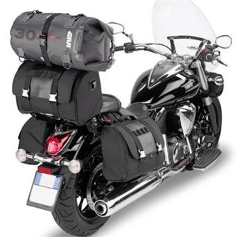 GP 102 brasna GIVI na sedlo nebo operku, textilni, 25 l., (se 4 magnety) SILVER LINE