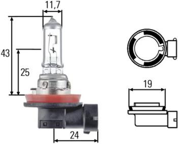 Halogen 8GH 008 358-121 12V H11 55 W