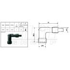 LB05E Koncovka zapal.kabelu (fajfka)NGK