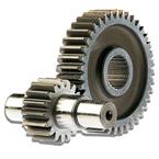 MAL ozubené koleso s hriadeľou 14/43-Benelli,Italjet,Malaguti,MBK,Yama