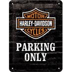 METAL SIGN HARLEY DAVIDSON PARKING ONLYSIZE: 15X20CM
