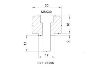 Mirror adaptor ADAPTER REAR MIRROR HI-TECH IV BMW G310R C/BLACK čierna to bar end