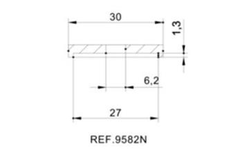 Mirror adaptor ADAPTER REAR MIRROR HI-TECH IV MOD. SUZUKI čierna to bar end