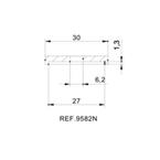 Mirror adaptor ADAPTER REAR MIRROR HI-TECH IV MOD. SUZUKI čierna to bar end