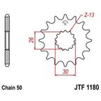 MO 105-662-18 Prední kolecko MOTO