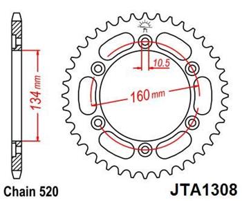 MO 110-461-40 Rozeta JT MOTO