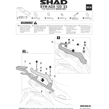 MOTO NOSIC SYM ADX 125 SHAD