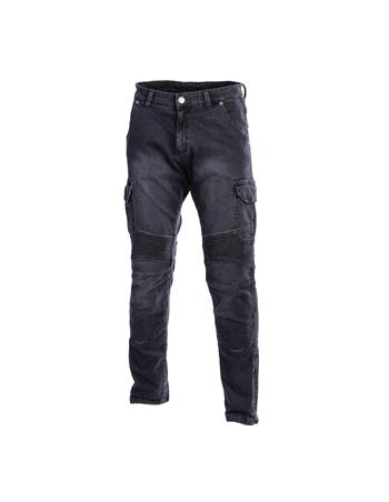 Nohavice Square Jeans Black