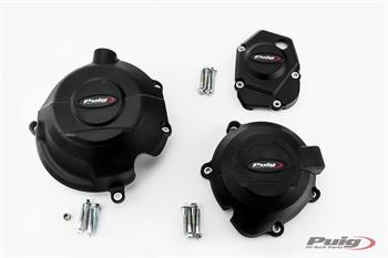 Ochranné kryty motora čierna included right, left and alternator caps