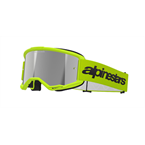 Okuliare VISION 3 WORDMARK, ALPINESTARS (žltá fluo, zrkadlové strieborné plexi) 2025