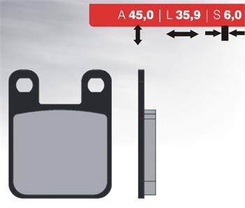 Organic brake pads 07 BRENTA FT3015