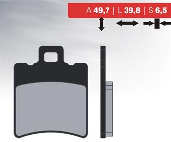 Organic brake pads 14 BRENTA FT3010