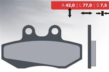 Organic brake pads 30 BRENTA FT3055