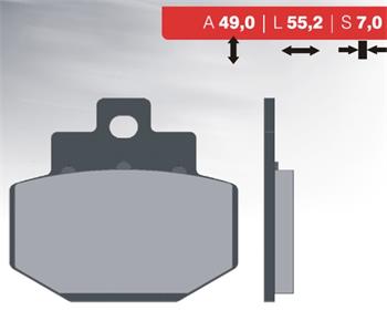 Organic brake pads 35 BRENTA FT3024