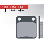 Organic brake pads 47 BRENTA FT3083  