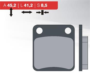 Organic brake pads 47 BRENTA FT3083