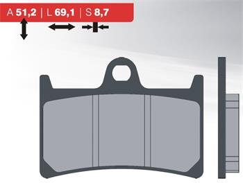 Organic brake pads 54 BRENTA FT3094