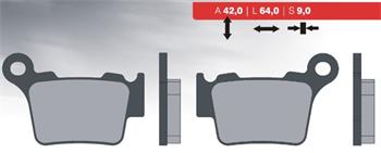 Organic brake pads 73 BRENTA FT3056
