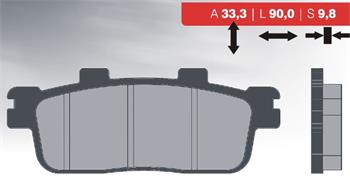 Organic brake pads V BRENTA FT3103