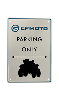 Plechová cedule CFMOTO ATV Parking