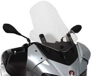 Plexi Givi D351 ST cire Gilera Nexus 125-250-300-500 vxs=650x500 mm, vyssi o 240 mm nez orig.