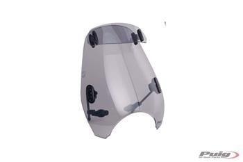 Plexi na motorku CUSTOM II WITH VISOR smoke univerzálne