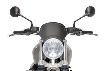 Plexi na motorku FRONTAL PLATE carbon look