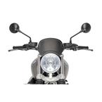 Plexi na motorku FRONTAL PLATE carbon look