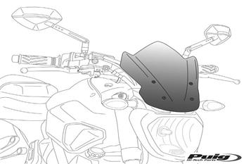 Plexi na motorku NEW. GEN SPORT priehľadné