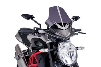 Plexi na motorku NEW. GEN SPORT tmavá dymová