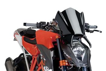 Plexi na motorku NEW. GEN SPORT - WITH GPS KIT SUPPORT čierna